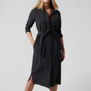Athleta “Urbanite” Shirtdress, Medium, Black